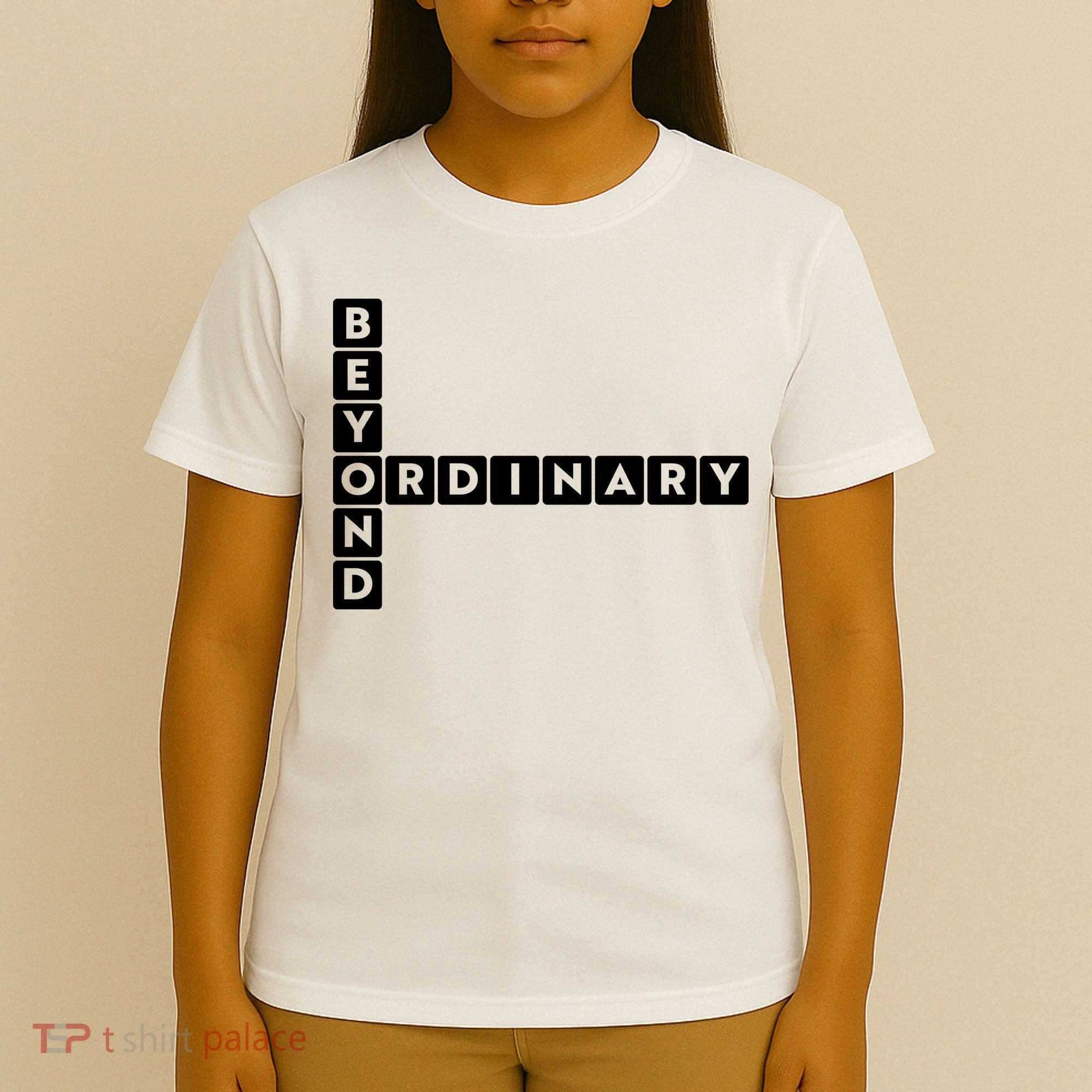 Beyond Ordinary Word Game Style T-Shirt