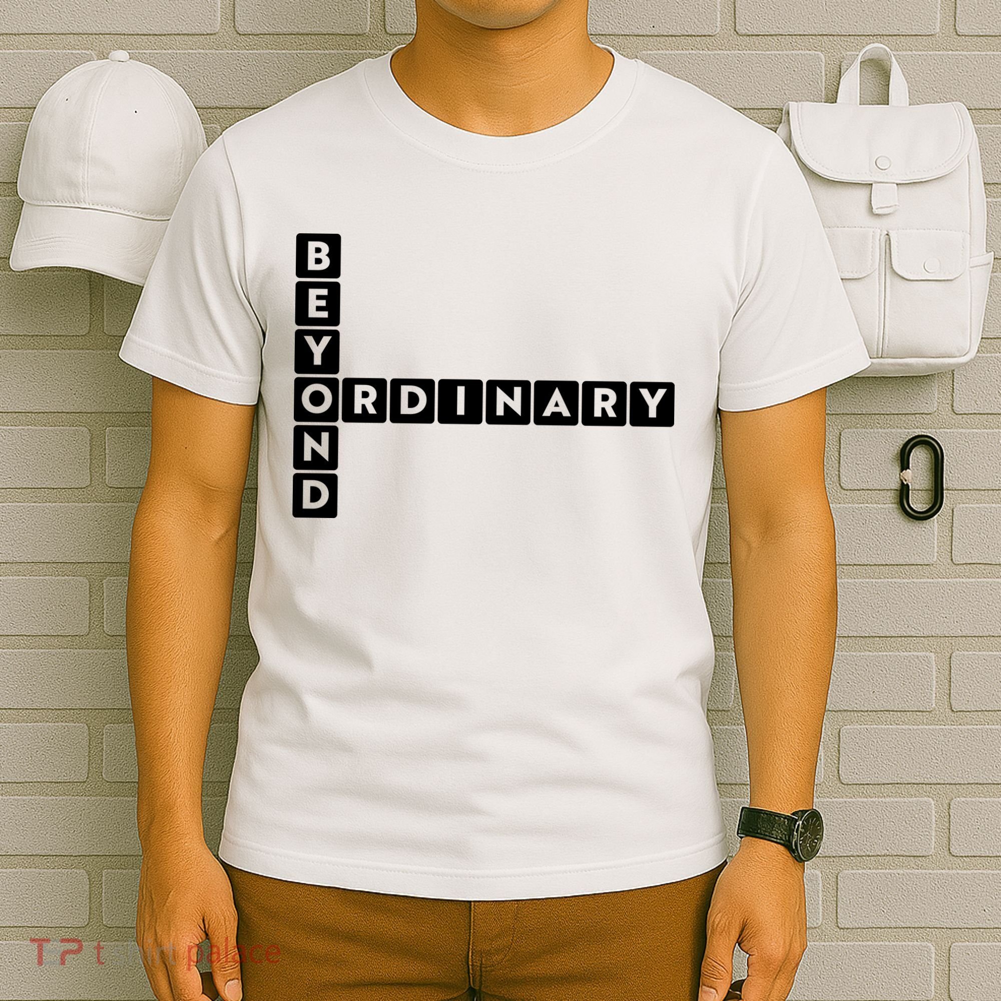 Beyond Ordinary Word Game Style T-Shirt