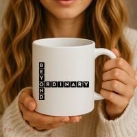 Beyond Ordinary Word Game Style Coffee Mug thumb 3