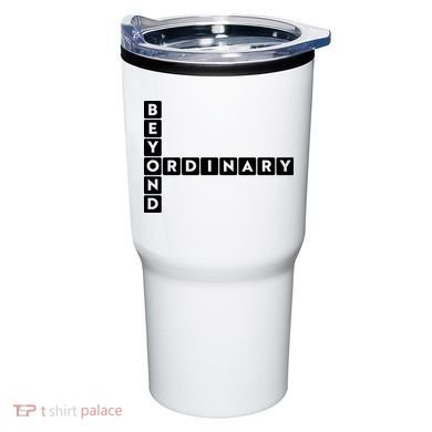 Beyond Ordinary Word Game Style Tumbler