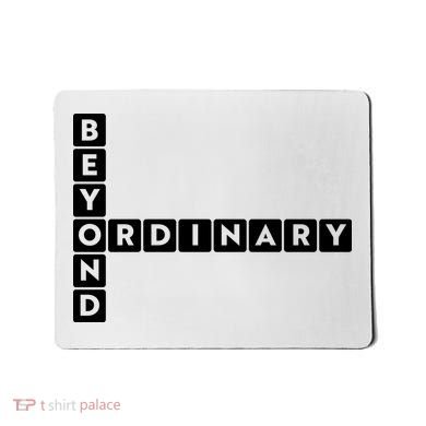 Beyond Ordinary Word Game Style Mousepad