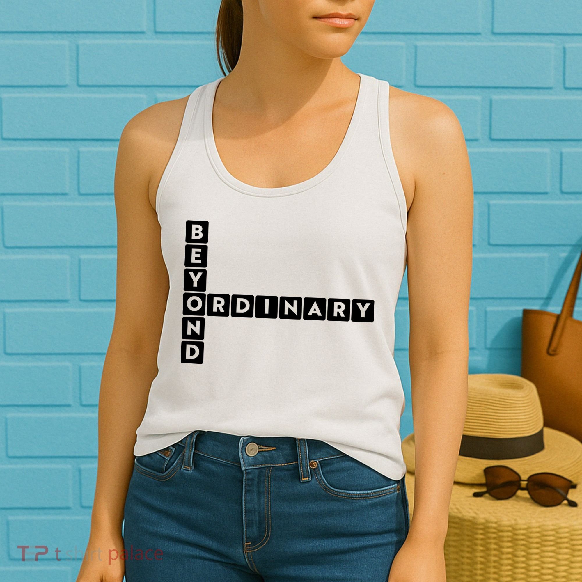 Beyond Ordinary Word Game Style Women's Tank Top