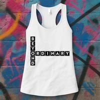 Beyond Ordinary Word Game Style Women's Tank Top thumb 3