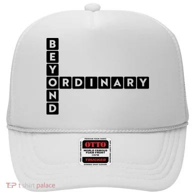 Beyond Ordinary Word Game Style Hat