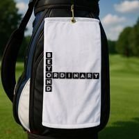 Beyond Ordinary Word Game Style Golf Towel thumb 2