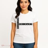 Beyond Ordinary Word Game Style Women's T-Shirt thumb 4
