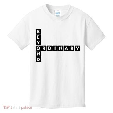 Beyond Ordinary Word Game Style Kids T-Shirt