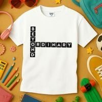Beyond Ordinary Word Game Style Kids T-Shirt thumb 3