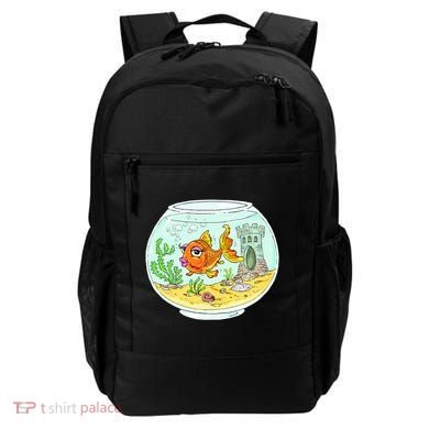 Bowl with Goldfish Cartoon Backpack