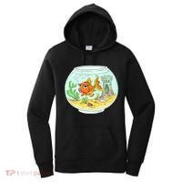 Bowl with Goldfish Cartoon Women's Hoodie thumb 0