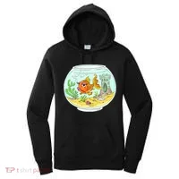 Bowl with Goldfish Cartoon Women's Hoodie thumb 0