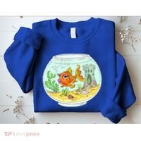 Bowl with Goldfish Cartoon Sweatshirt thumb 2
