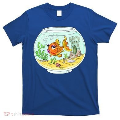 Bowl with Goldfish Cartoon T-Shirt