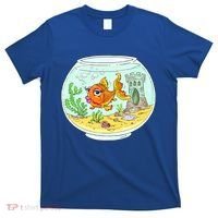 Bowl with Goldfish Cartoon T-Shirt thumb 0