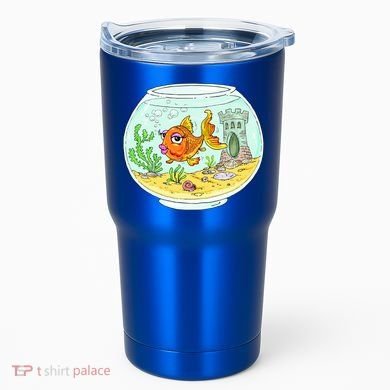 Bowl with Goldfish Cartoon Tumbler
