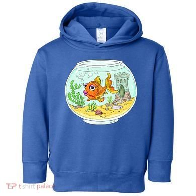 Bowl with Goldfish Cartoon Toddler Hoodie
