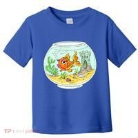 Bowl with Goldfish Cartoon Toddler T-Shirt thumb 0