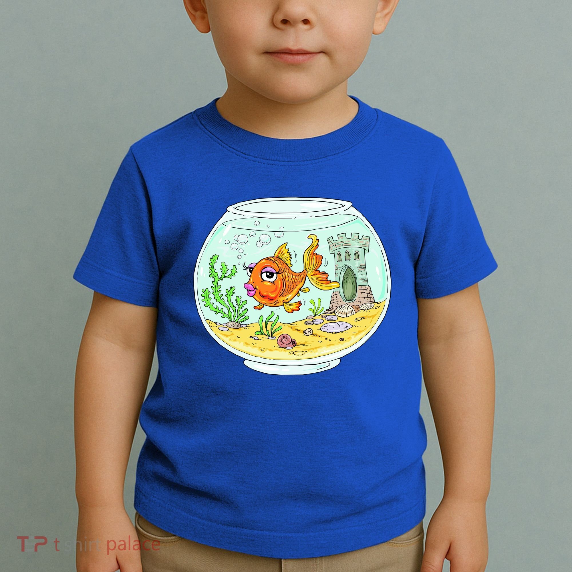 Bowl with Goldfish Cartoon Toddler T-Shirt