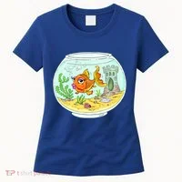 Bowl with Goldfish Cartoon Women's T-Shirt thumb 0