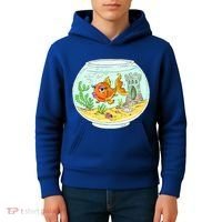Bowl with Goldfish Cartoon Kids Hoodie thumb 4