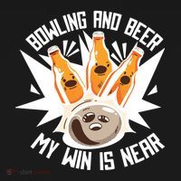 Bowling And Beer Women's Long Sleeve Shirt thumb 2