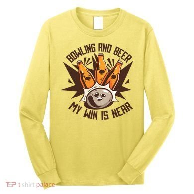 Bowling And Beer Long Sleeve Shirt