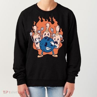 Bowling Ball And Pins Dabbing Women's Sweatshirt