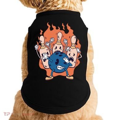Bowling Ball And Pins Dabbing Doggie Tank