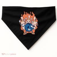 Bowling Ball And Pins Dabbing USA-Made Doggie Bandana thumb 0