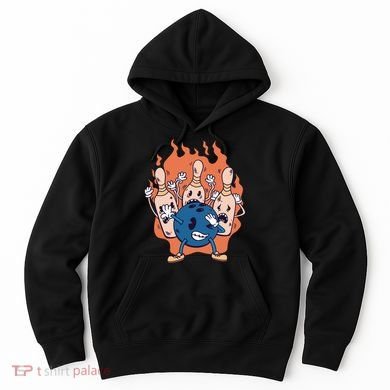 Bowling Ball And Pins Dabbing Hoodie