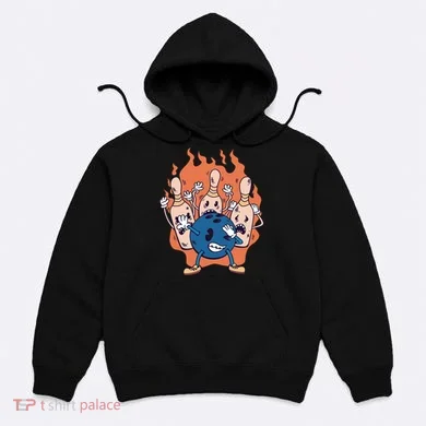Bowling Ball And Pins Dabbing Hoodie