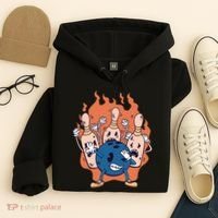 Bowling Ball And Pins Dabbing Hoodie thumb 4