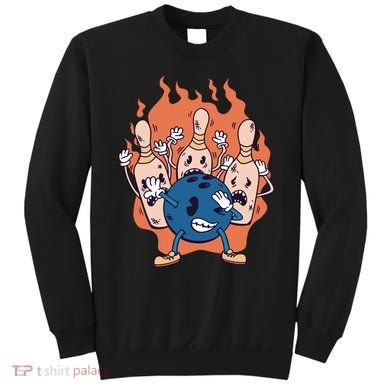 Bowling Ball And Pins Dabbing Sweatshirt