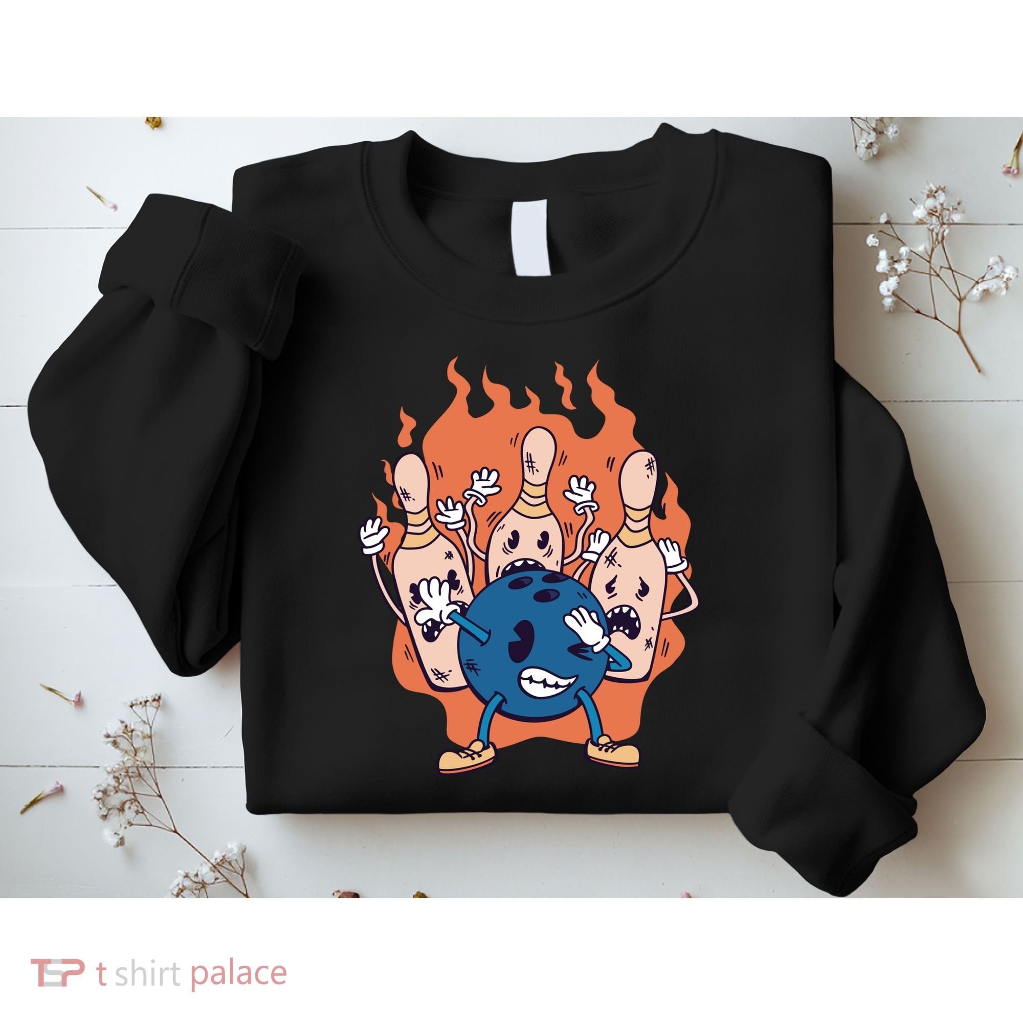 Bowling Ball And Pins Dabbing Sweatshirt