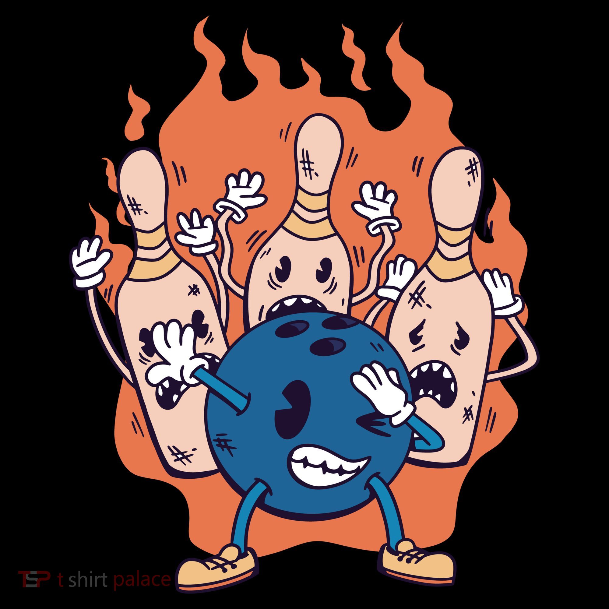 Bowling Ball And Pins Dabbing Sweatshirt