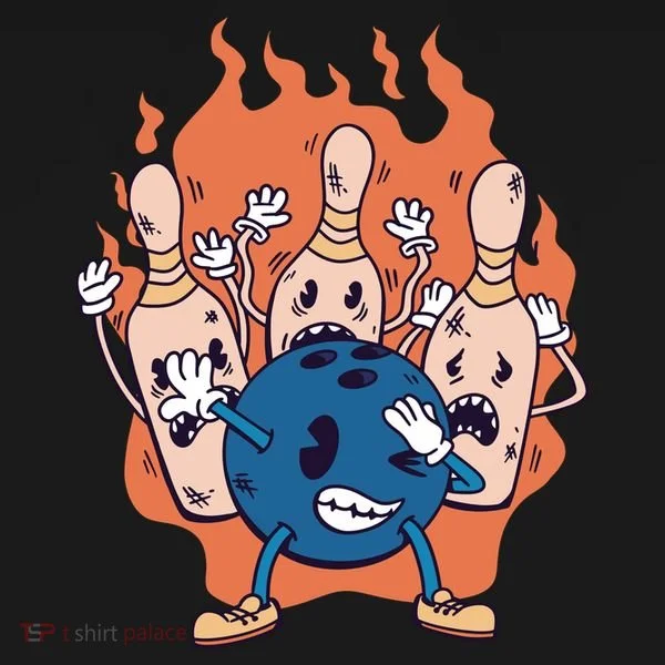 Bowling Ball And Pins Dabbing Bucket Hat