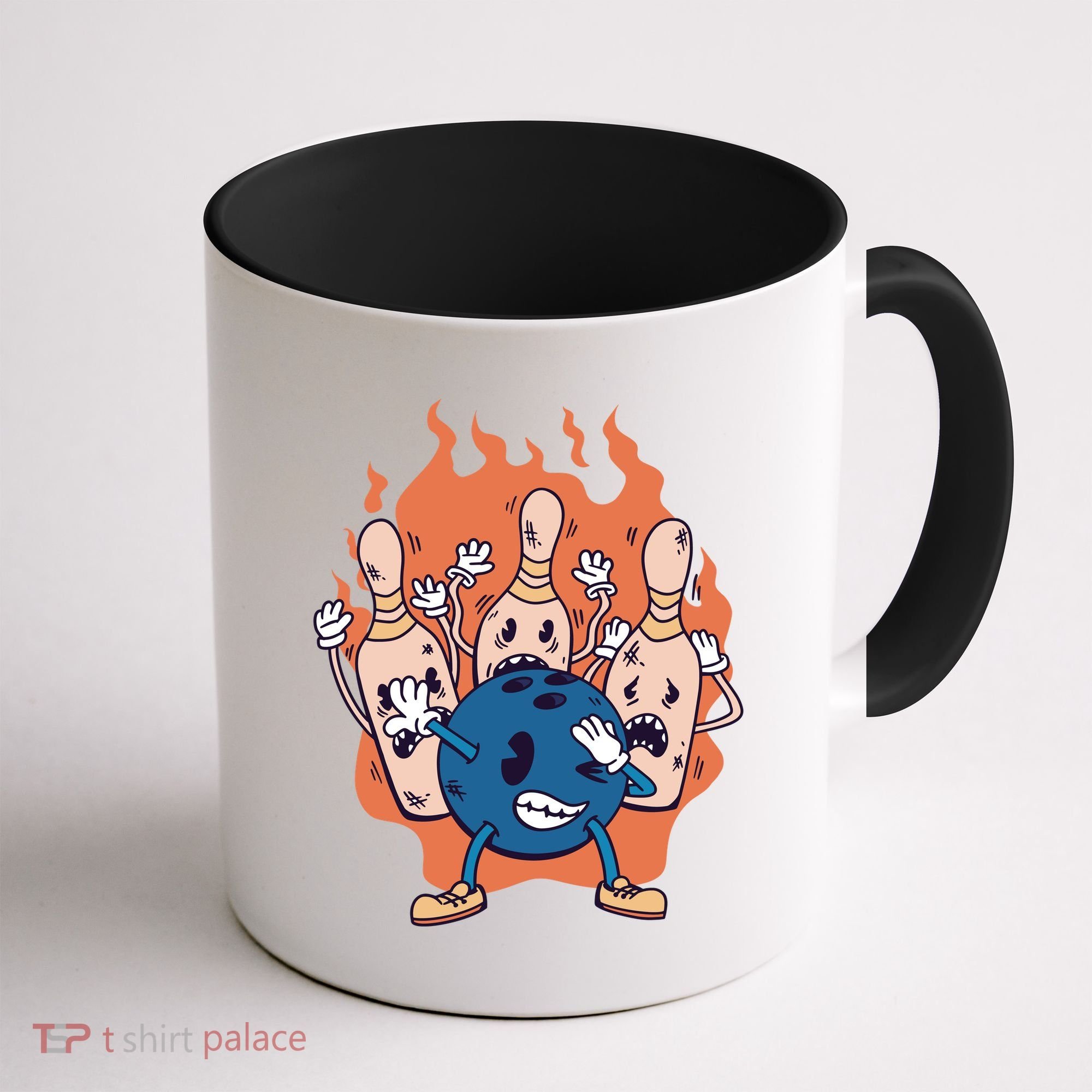 Bowling Ball And Pins Dabbing Coffee Mug