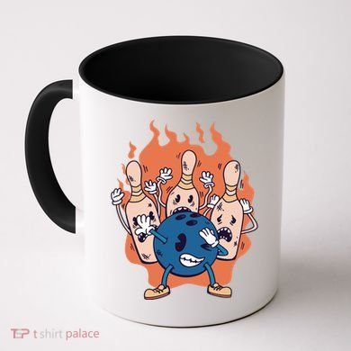 Bowling Ball And Pins Dabbing Coffee Mug