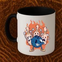 Bowling Ball And Pins Dabbing Coffee Mug thumb 2
