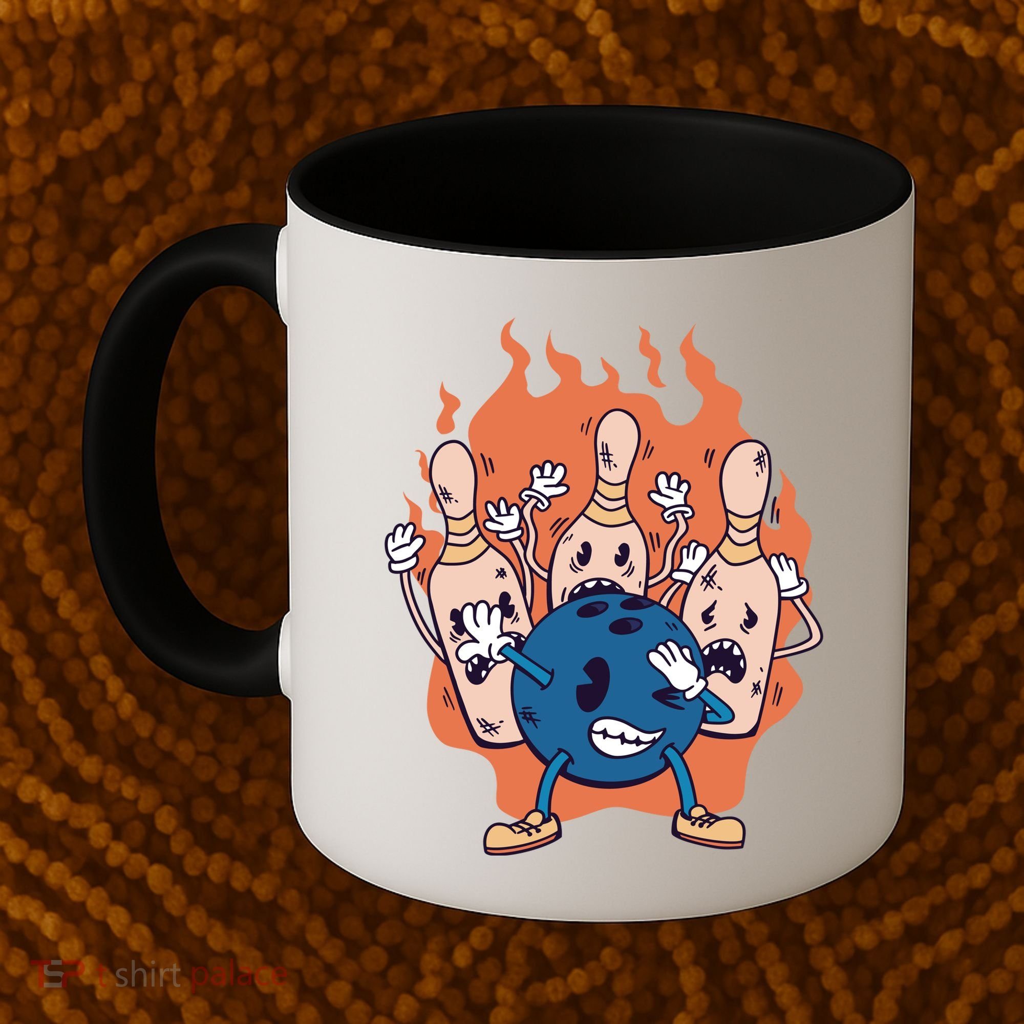 Bowling Ball And Pins Dabbing Coffee Mug