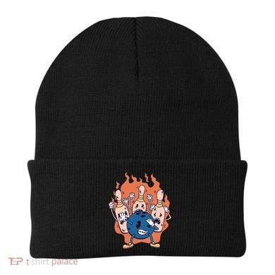 Bowling Ball And Pins Dabbing Beanie