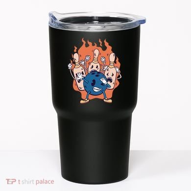 Bowling Ball And Pins Dabbing Tumbler