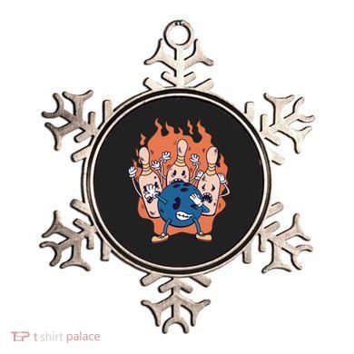 Bowling Ball And Pins Dabbing Ornament