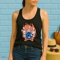 Bowling Ball And Pins Dabbing Women's Tank Top thumb 2