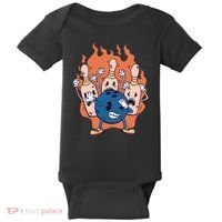Bowling Ball And Pins Dabbing Baby Bodysuit thumb 0