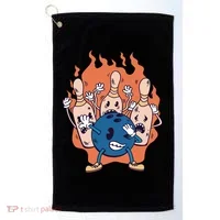 Bowling Ball And Pins Dabbing Golf Towel thumb 0