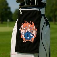 Bowling Ball And Pins Dabbing Golf Towel thumb 2