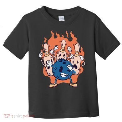 Bowling Ball And Pins Dabbing Toddler T-Shirt
