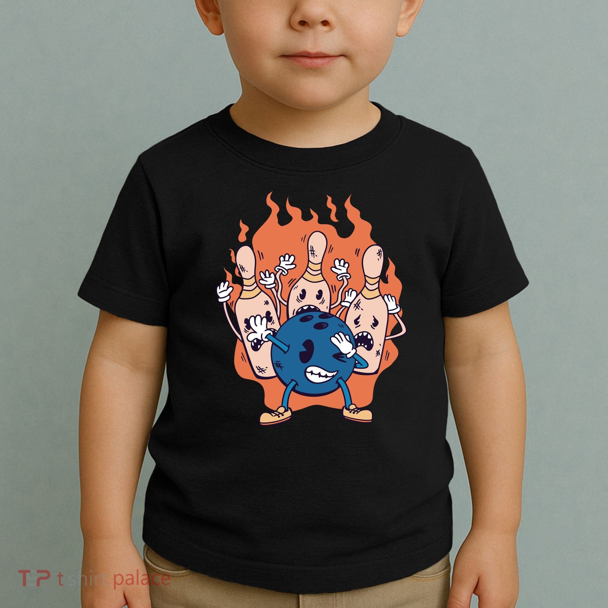 Bowling Ball And Pins Dabbing Toddler T-Shirt