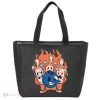 Bowling Ball And Pins Dabbing Tote Bag thumb 0